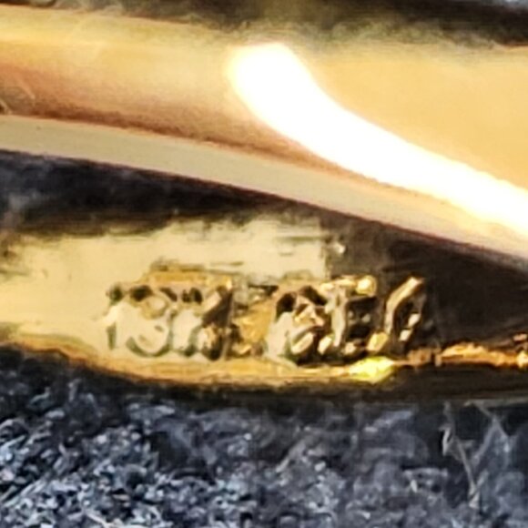 VTG NIB 18K Marquise Cut CZ GF Ring size 7 - Picture 10 of 14
